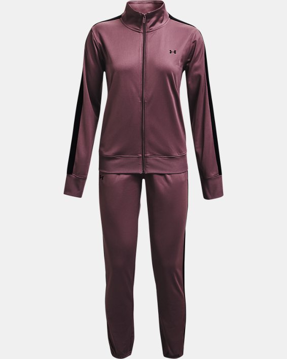 Survêtement en tricot UA pour femme, Purple, pdpMainDesktop image number 4